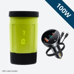 EcoSimmer 100W Electric Backpacking Stove   DC Car Charger Bundle | Baseus 100W USB-C Car Charger