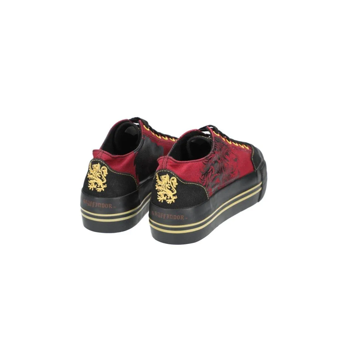 Emp Gryffindor By Harry Potter Low-Top Sneakers Fabric Red Colour For Women