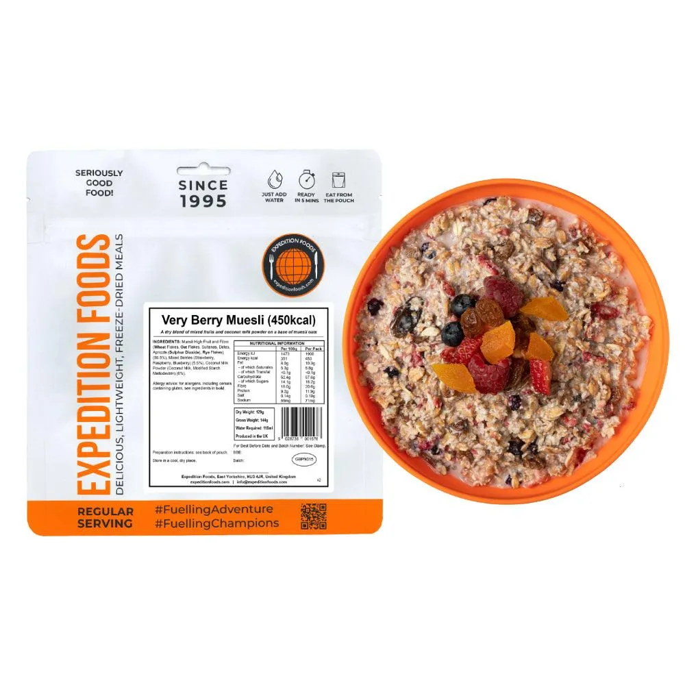 Expedition Foods Vegan Very Berry Muesli