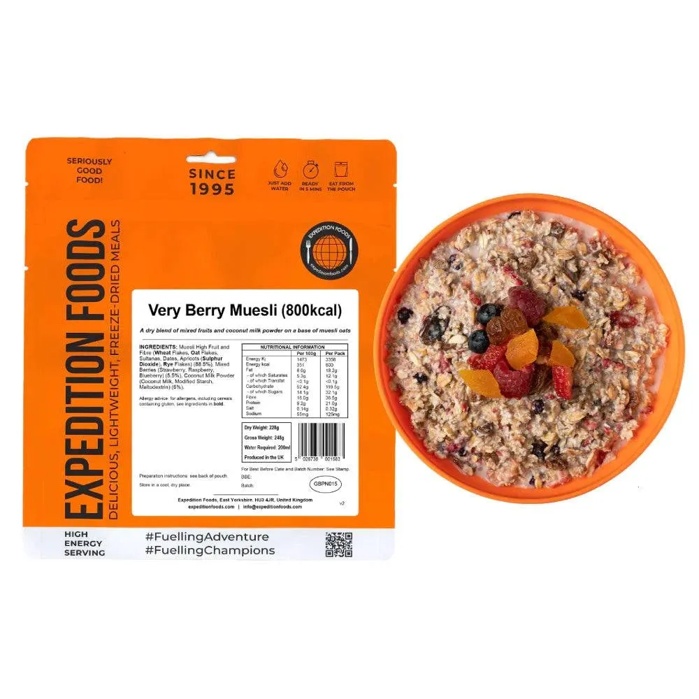 Expedition Foods Vegan Very Berry Muesli