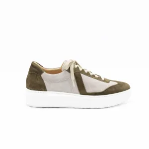 Extra Light Khaki Suede Sneakers