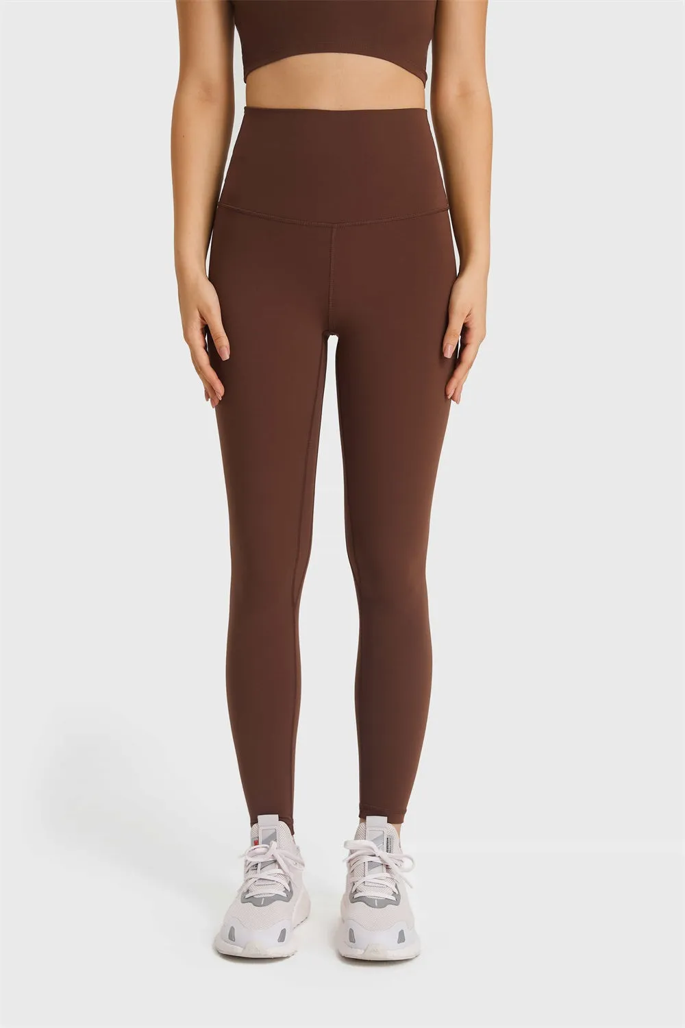 Feel Like Skin Elastic Waistband Yoga Leggings