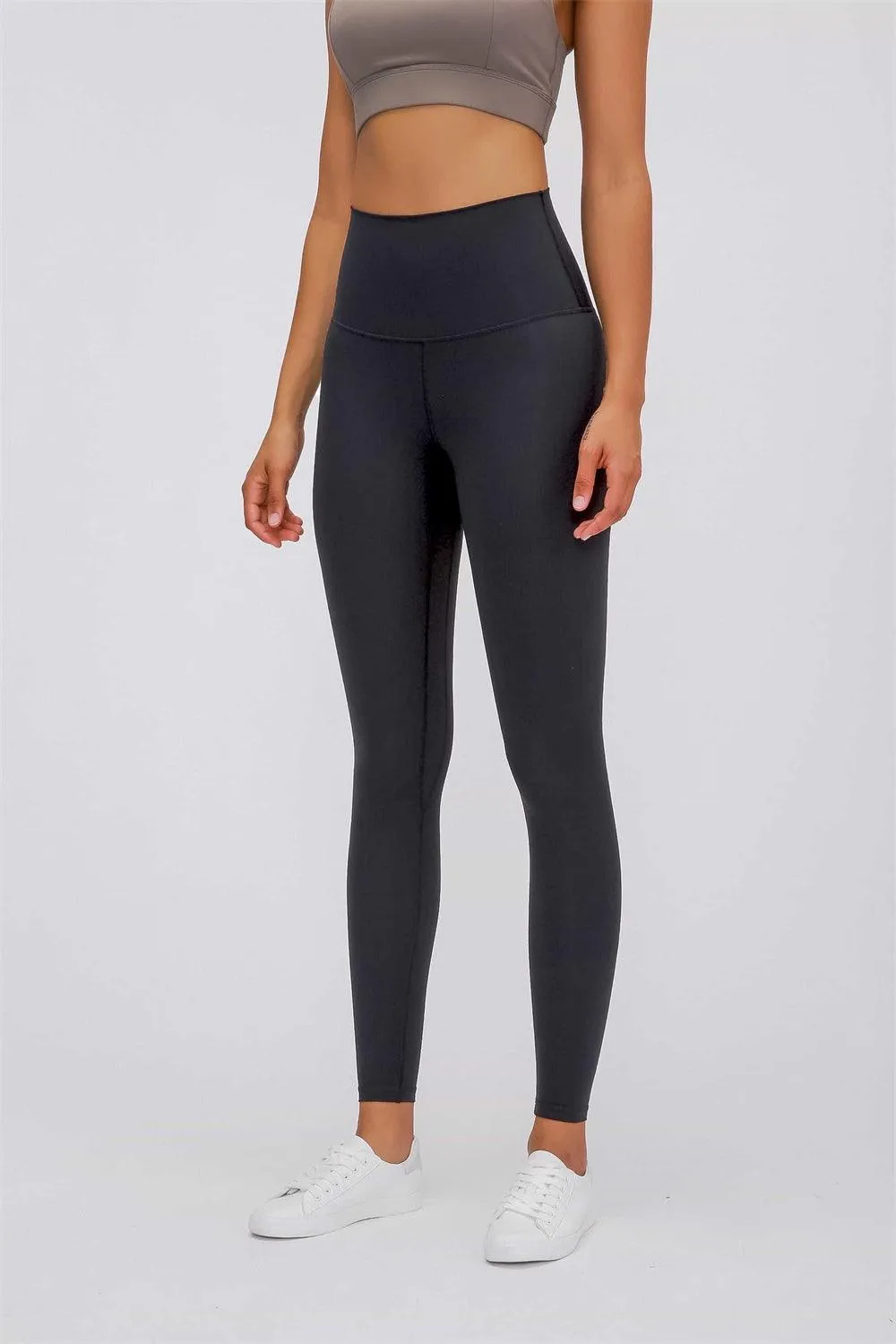 Feel Like Skin Elastic Waistband Yoga Leggings