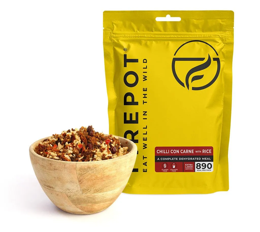 Firepot Chilli Con Carne and Rice