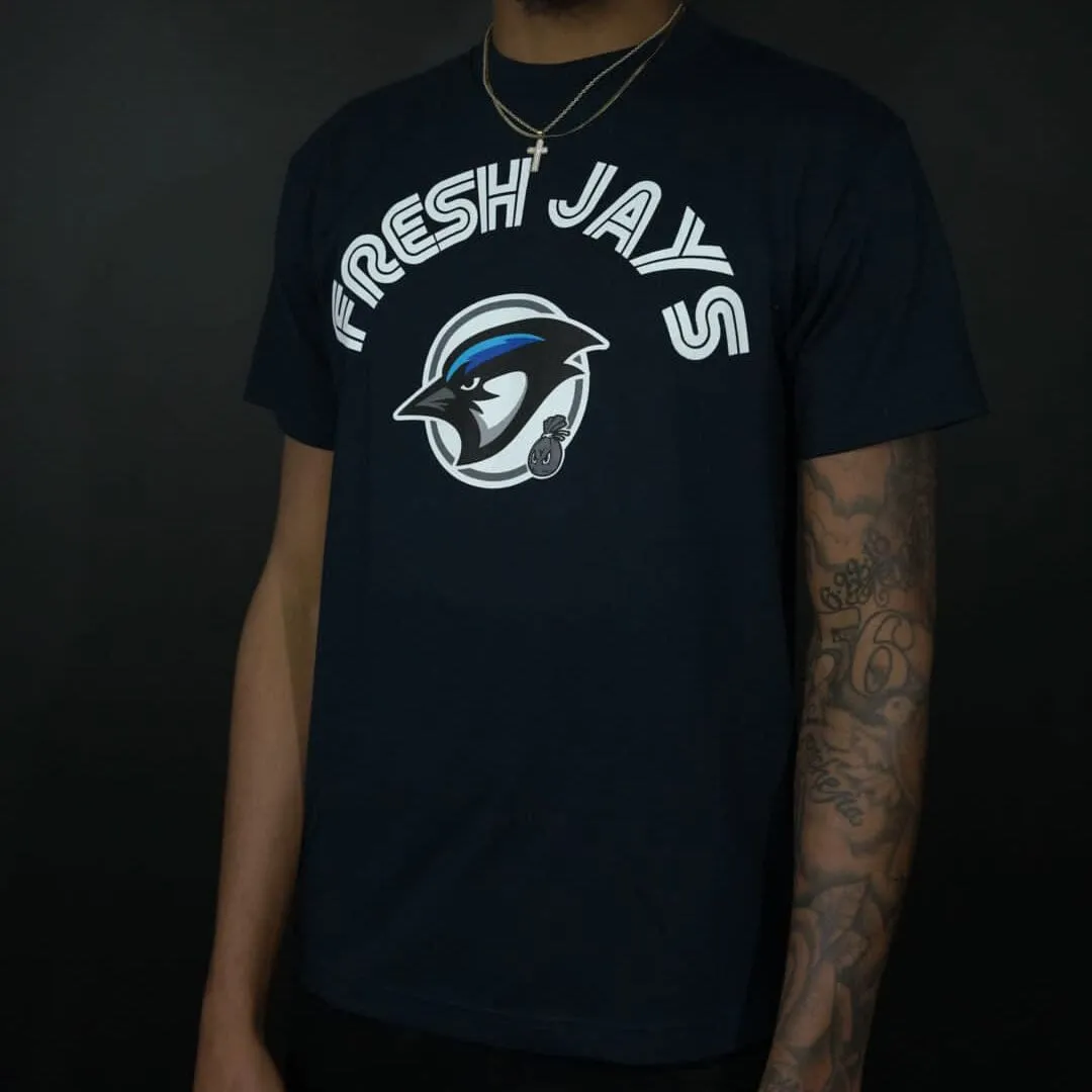 Fresh Jays - Navy T-Shirt