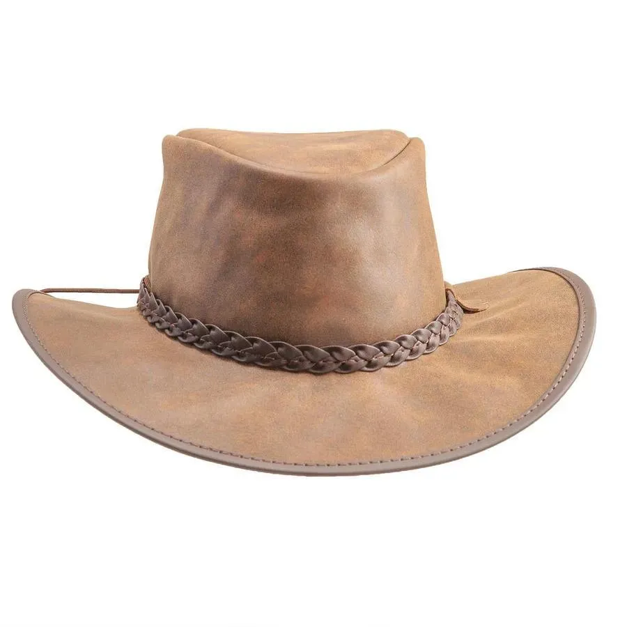 Head'n Home Crusher - Leather Australian Hat