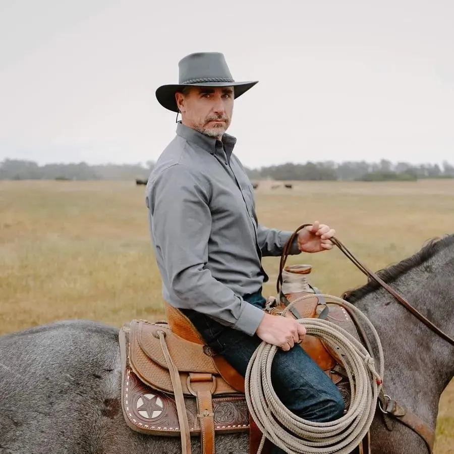 Head'n Home Crusher - Leather Australian Hat