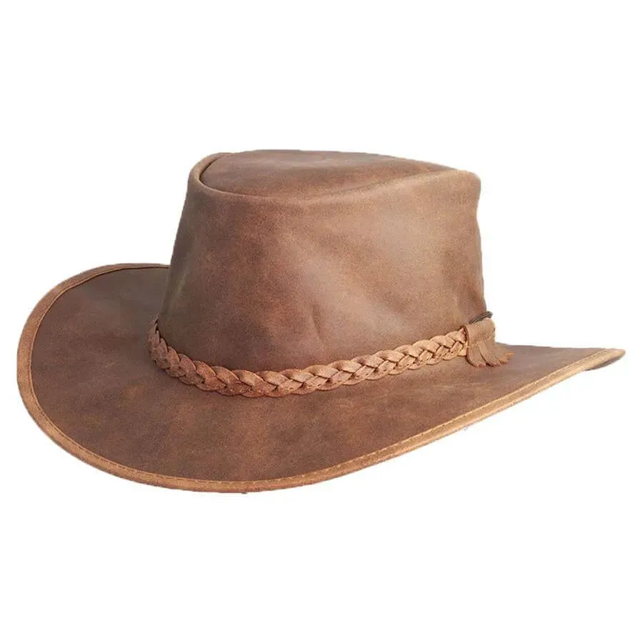 Head'n Home Crusher - Leather Australian Hat