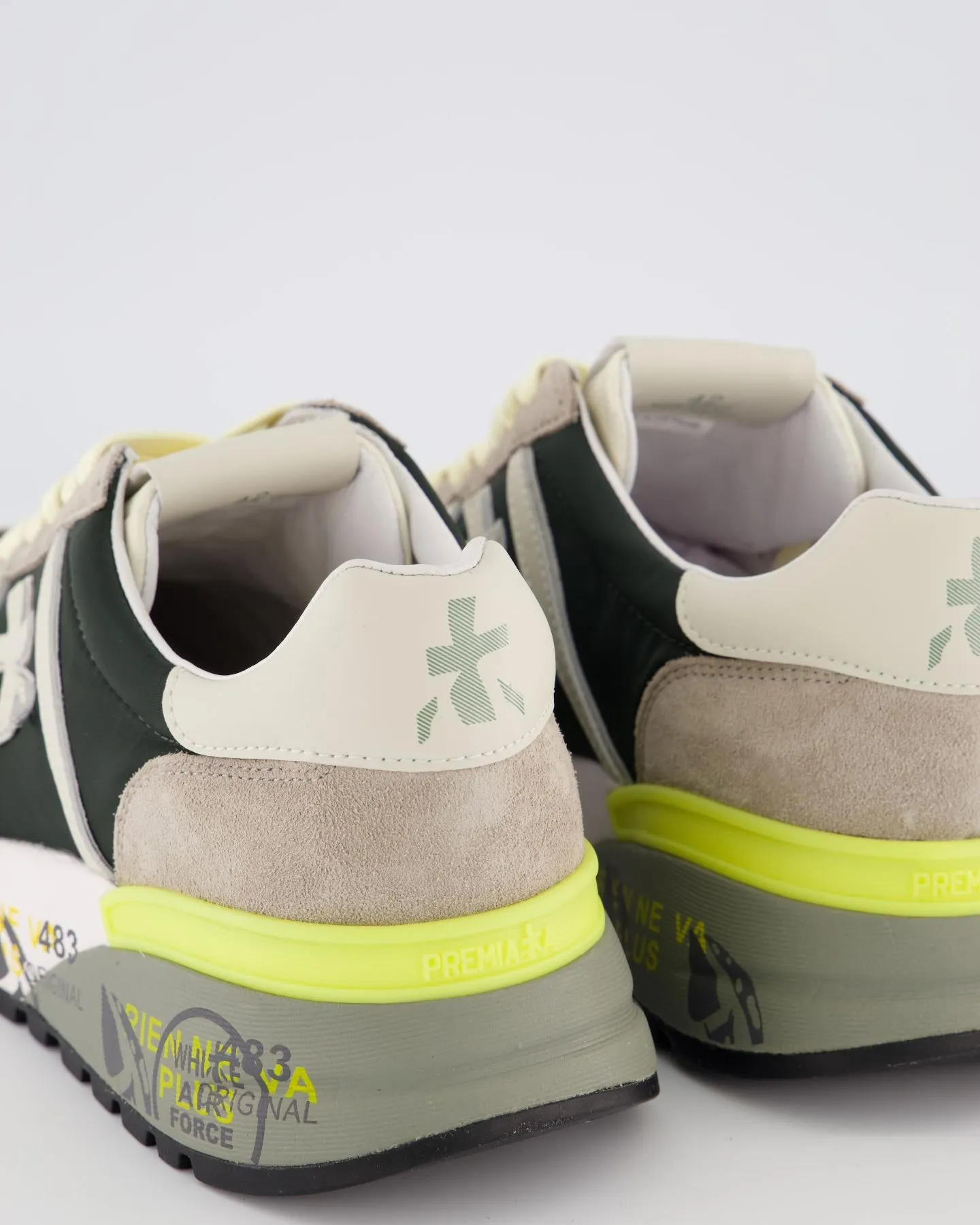 Heren Lander Sneaker Groen/Grijs