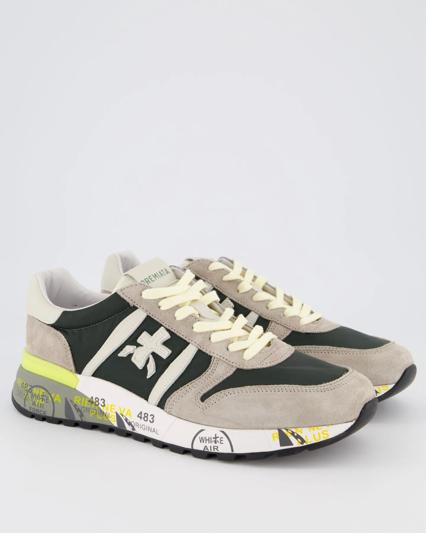 Heren Lander Sneaker Groen/Grijs