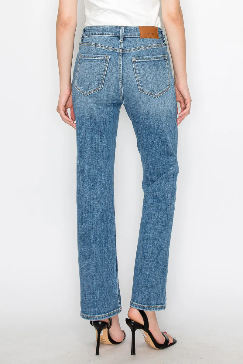 High Rise Straight Leg Jeans