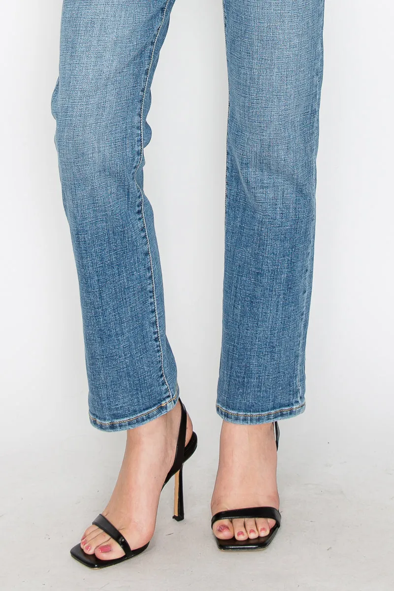 High Rise Straight Leg Jeans