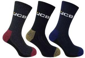 JCB Boots Socks Pack of 3