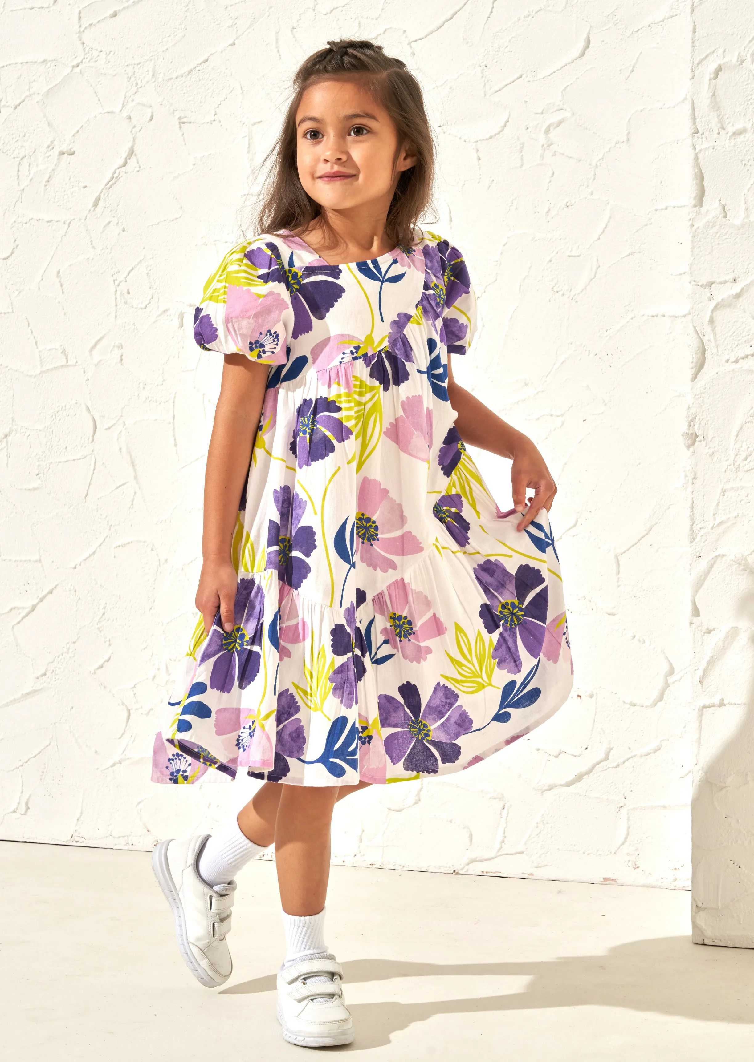 Jodie Orchid Aysemetric Print Dress