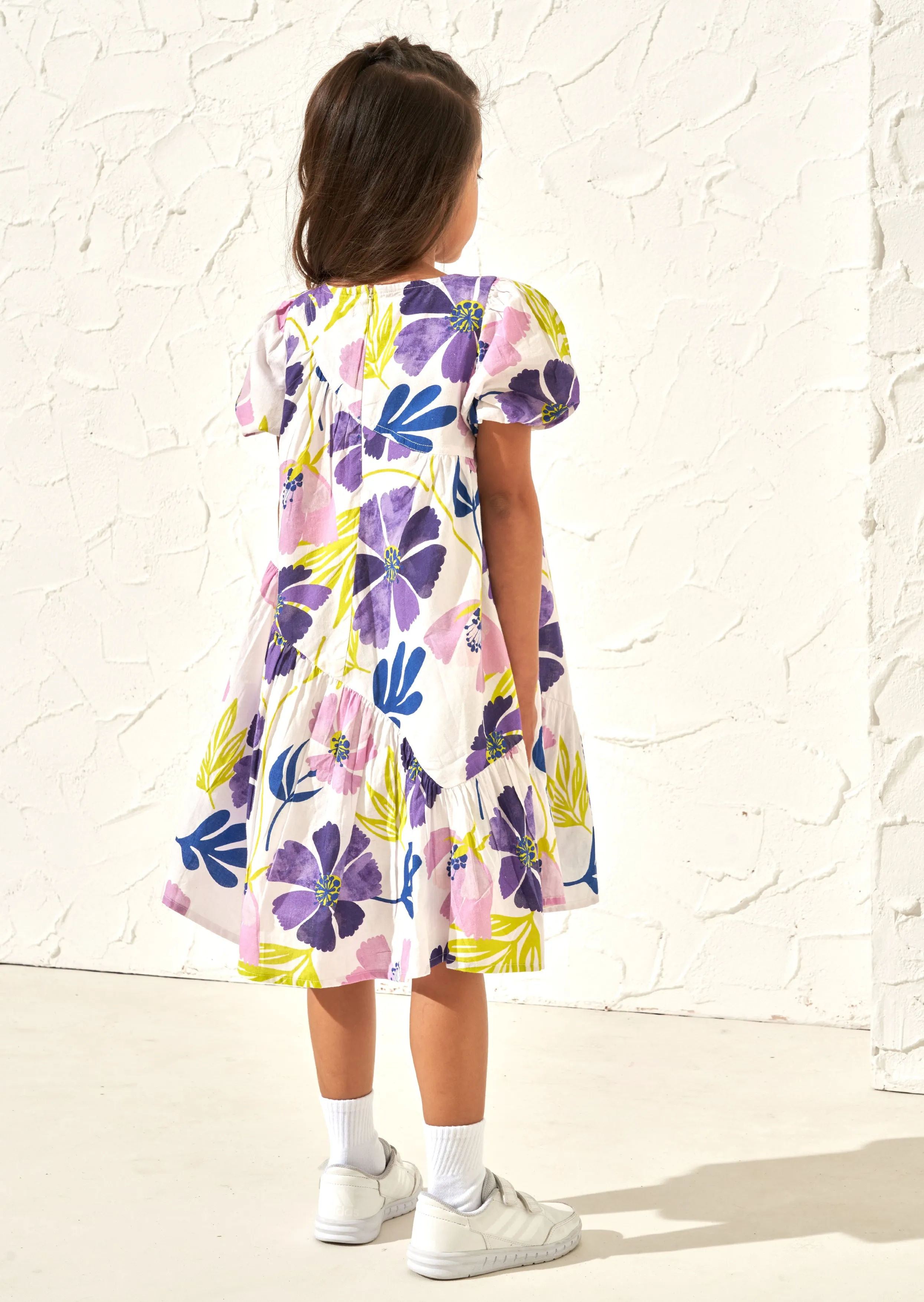 Jodie Orchid Aysemetric Print Dress