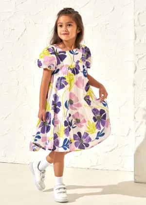 Jodie Orchid Aysemetric Print Dress