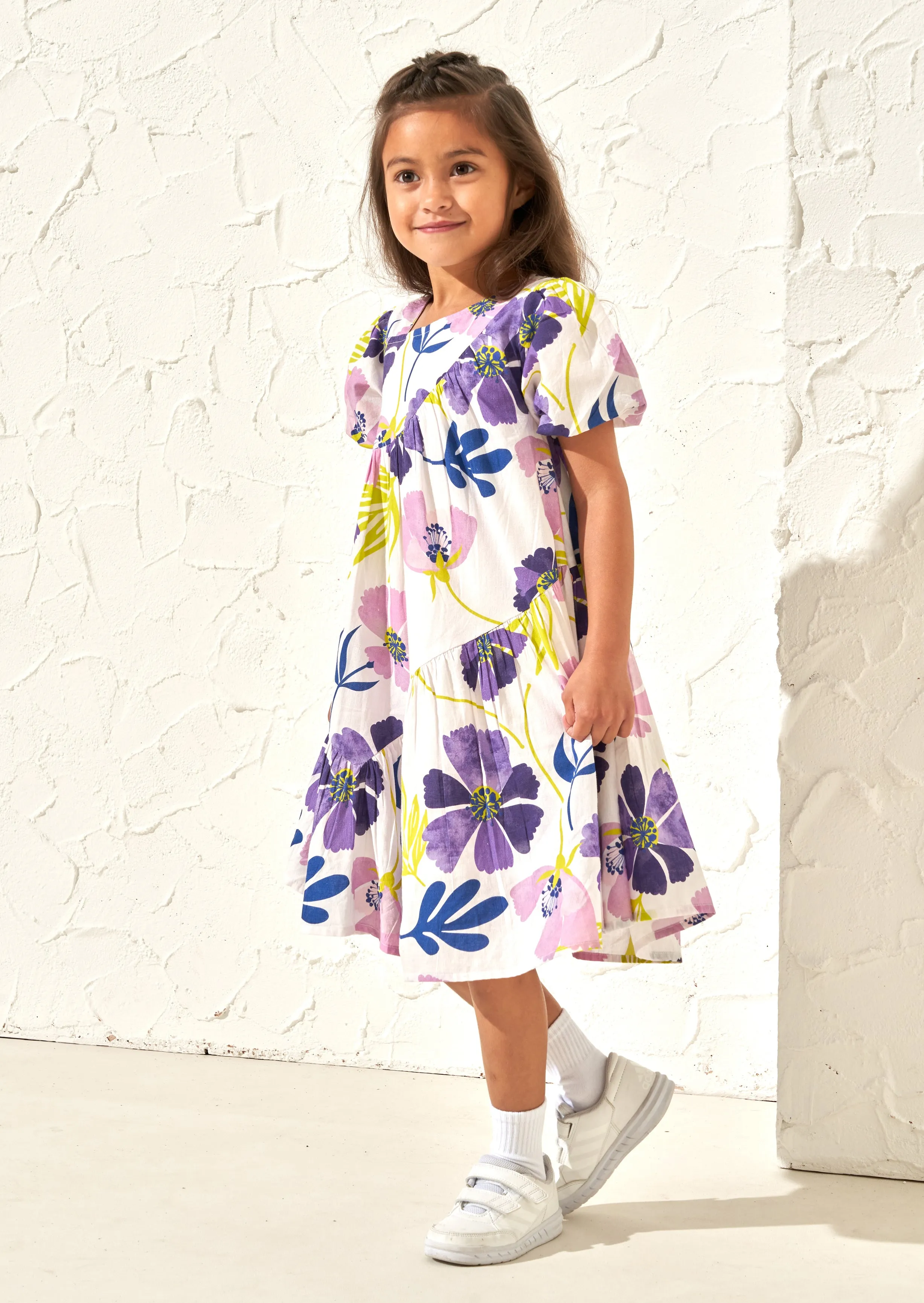 Jodie Orchid Aysemetric Print Dress