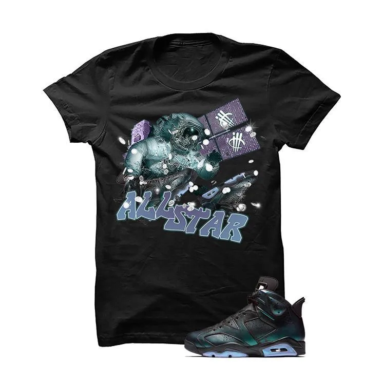 Jordan 6 All-Star Black T Shirt (Moon Man)