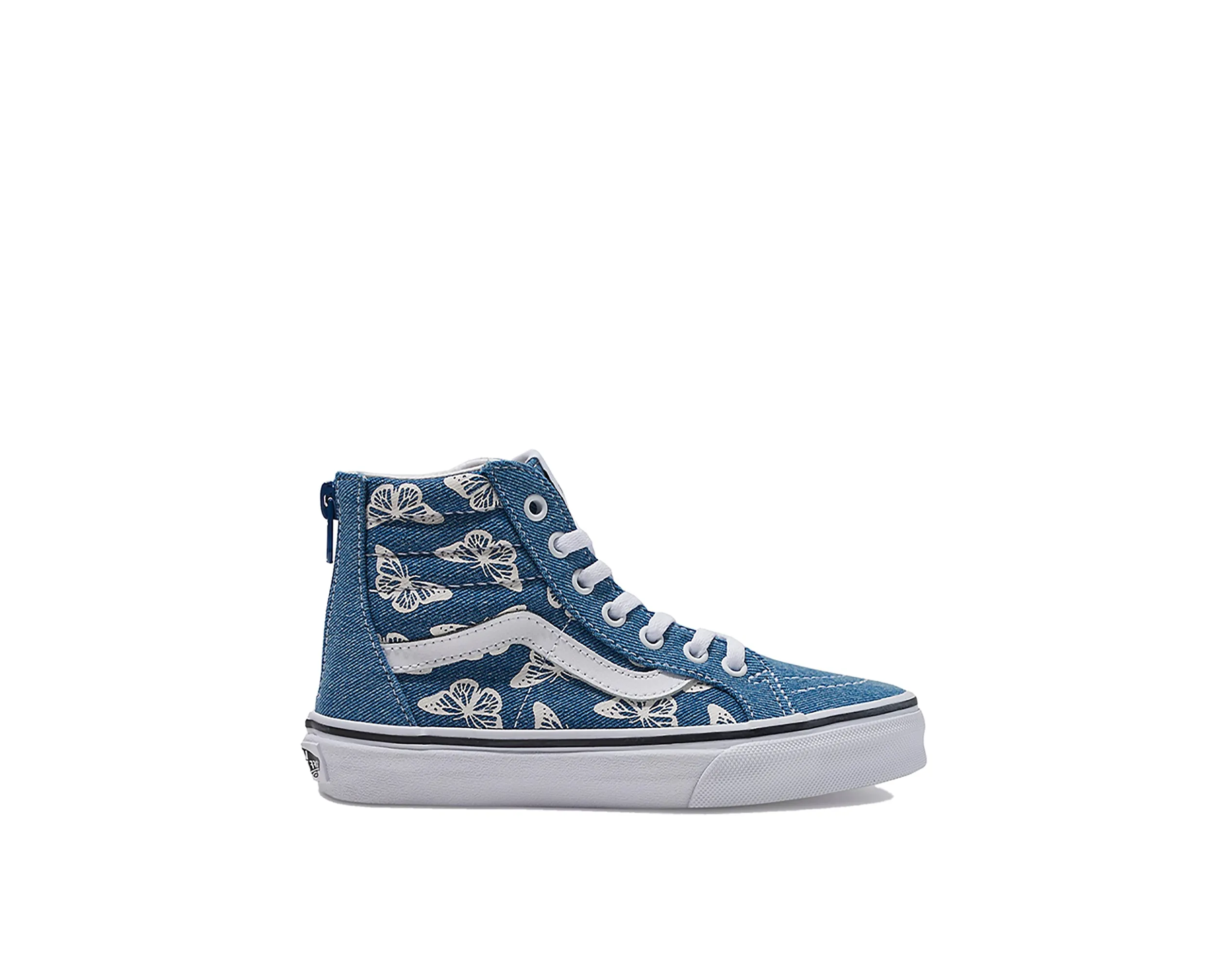 Kids Sk8 Hi Zip Denim Shoe