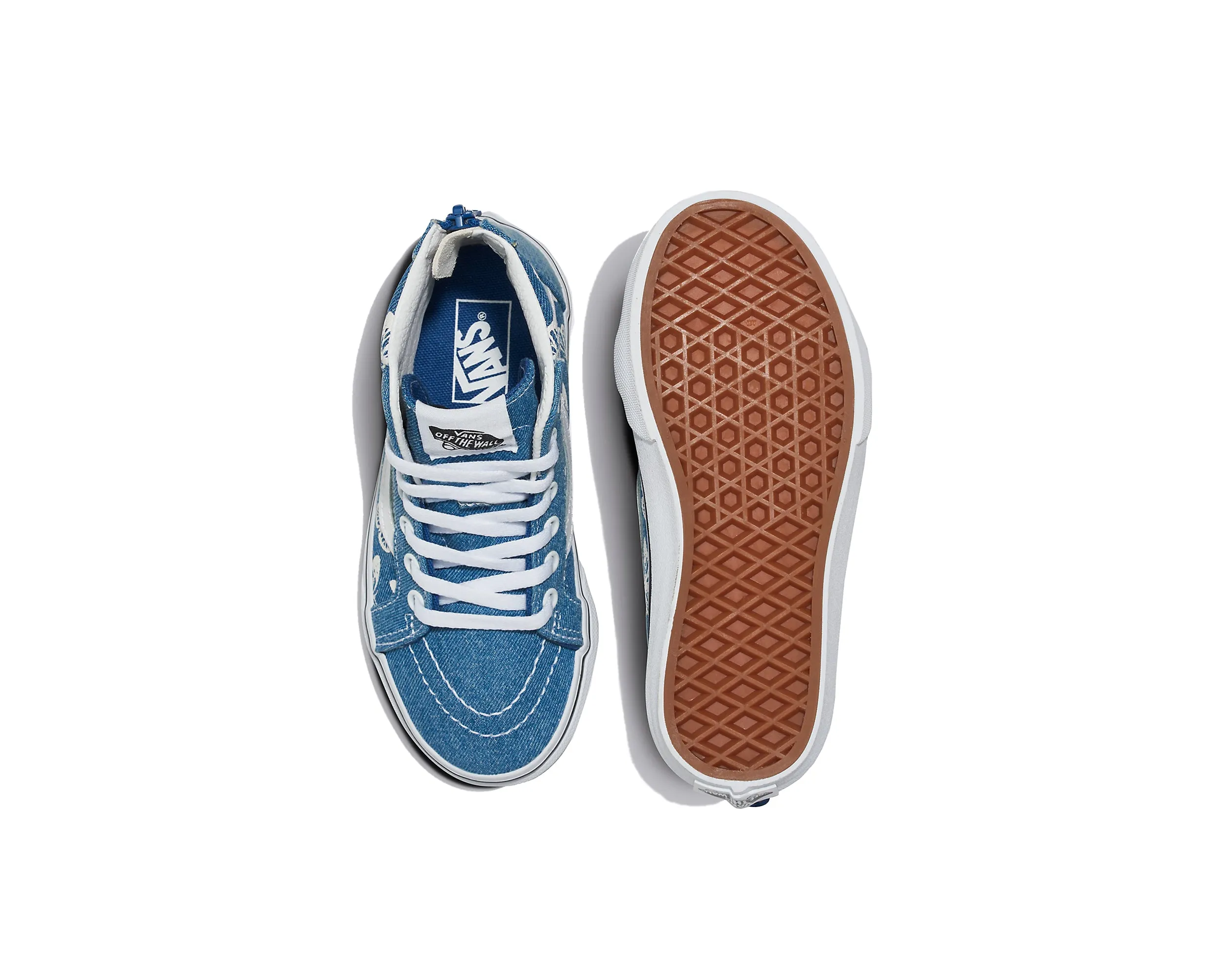 Kids Sk8 Hi Zip Denim Shoe