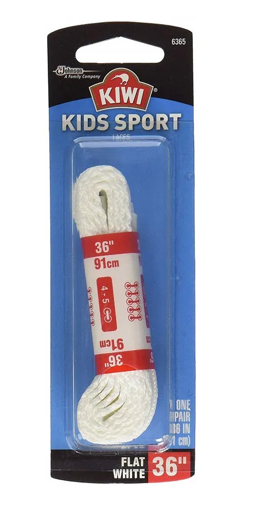 KIWI - Sport Shoe Laces White 36" - 1 Pair