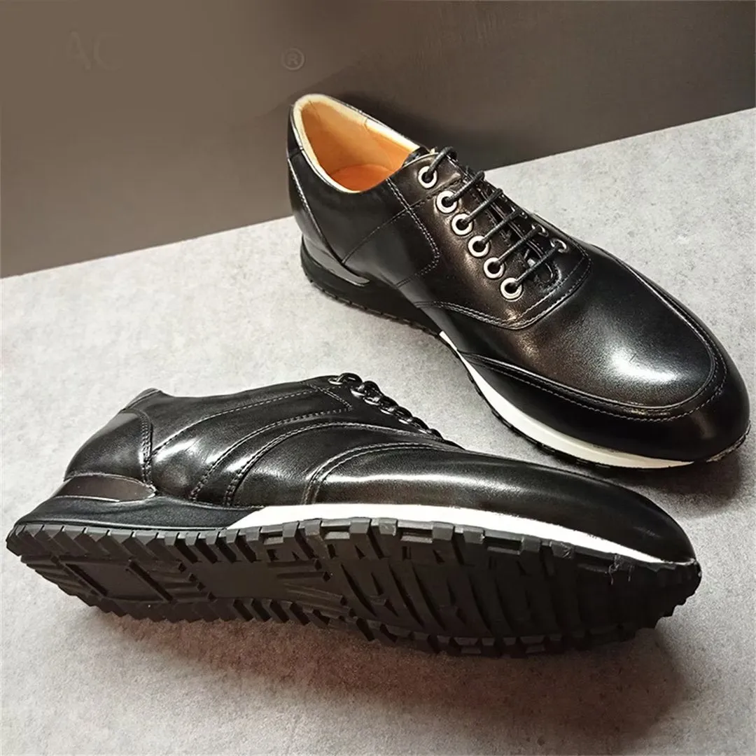 LeatherLux Round-Toe Sophisticated Casual Shoes