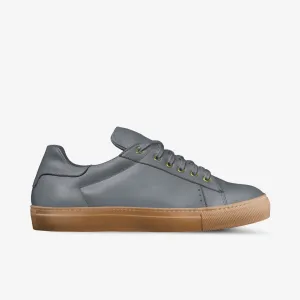 LORENZO LEATHER/GUM SOLE SNEAKERS IN CHELSEA GREY