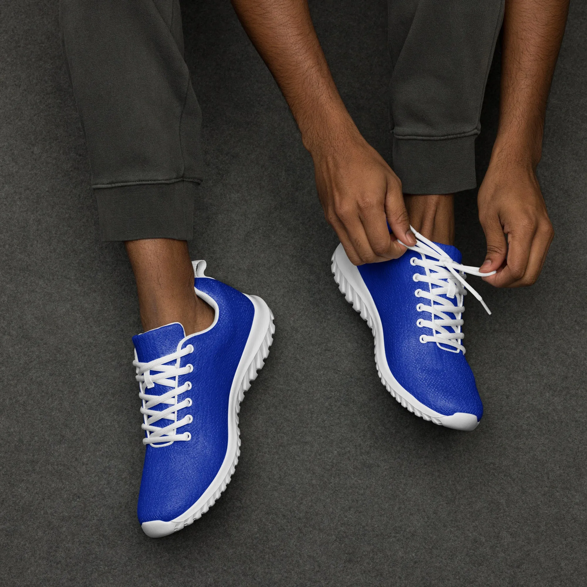 Men’s Royal Blue Athleisure Shoes with Extremely Stoked Epic Wave Logo