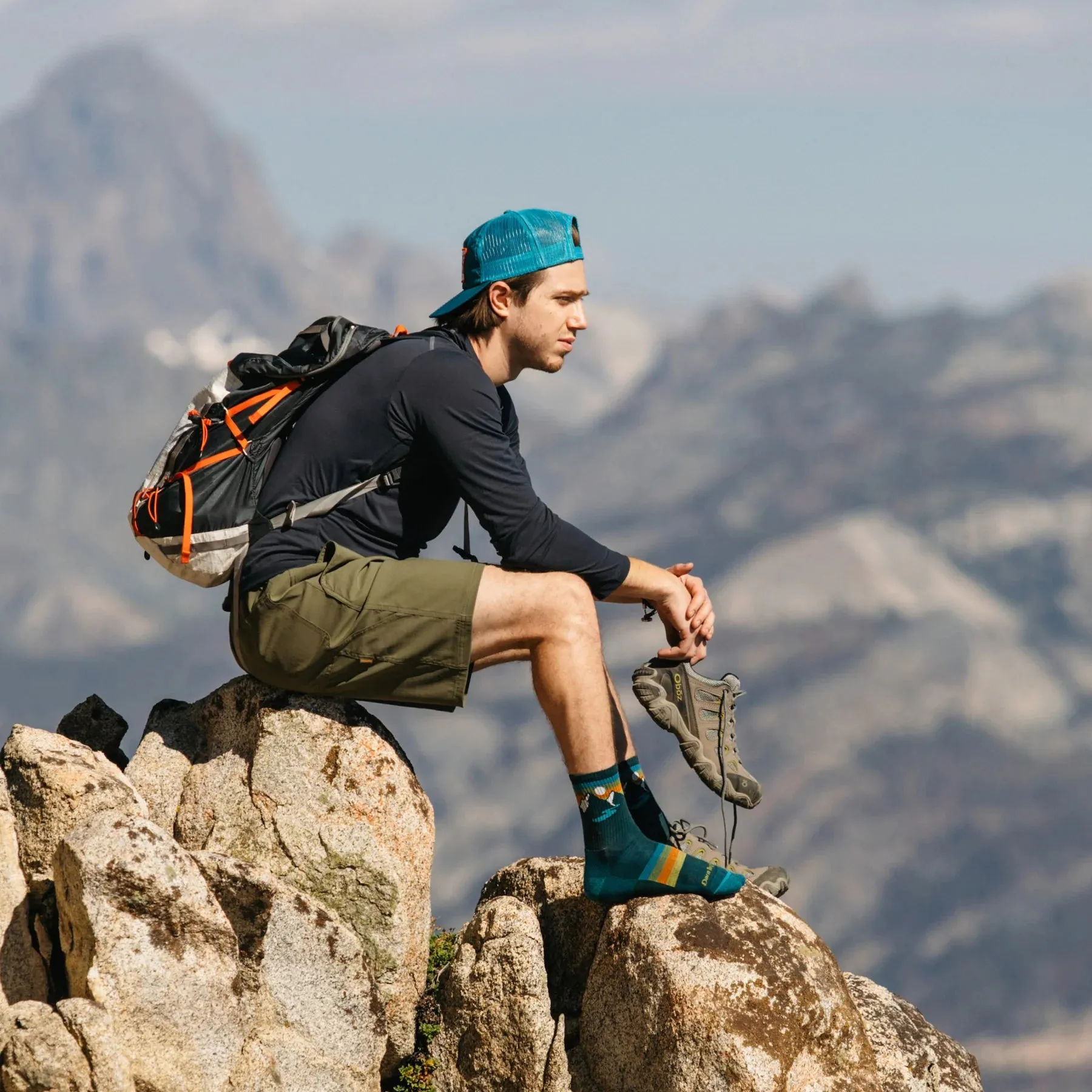 Men's Sunset Ridge Quarter Length Hiker Socks