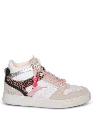 Midquinnd leopard/white sneakers