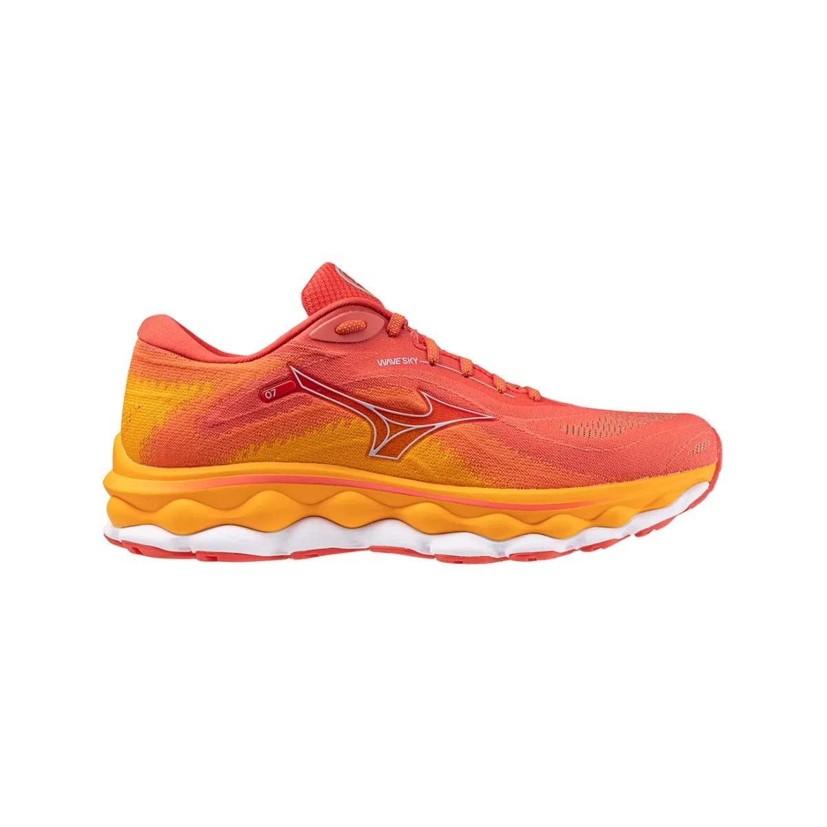 Mizuno Wave Sky 7 Red Orange SS24 Running Shoes