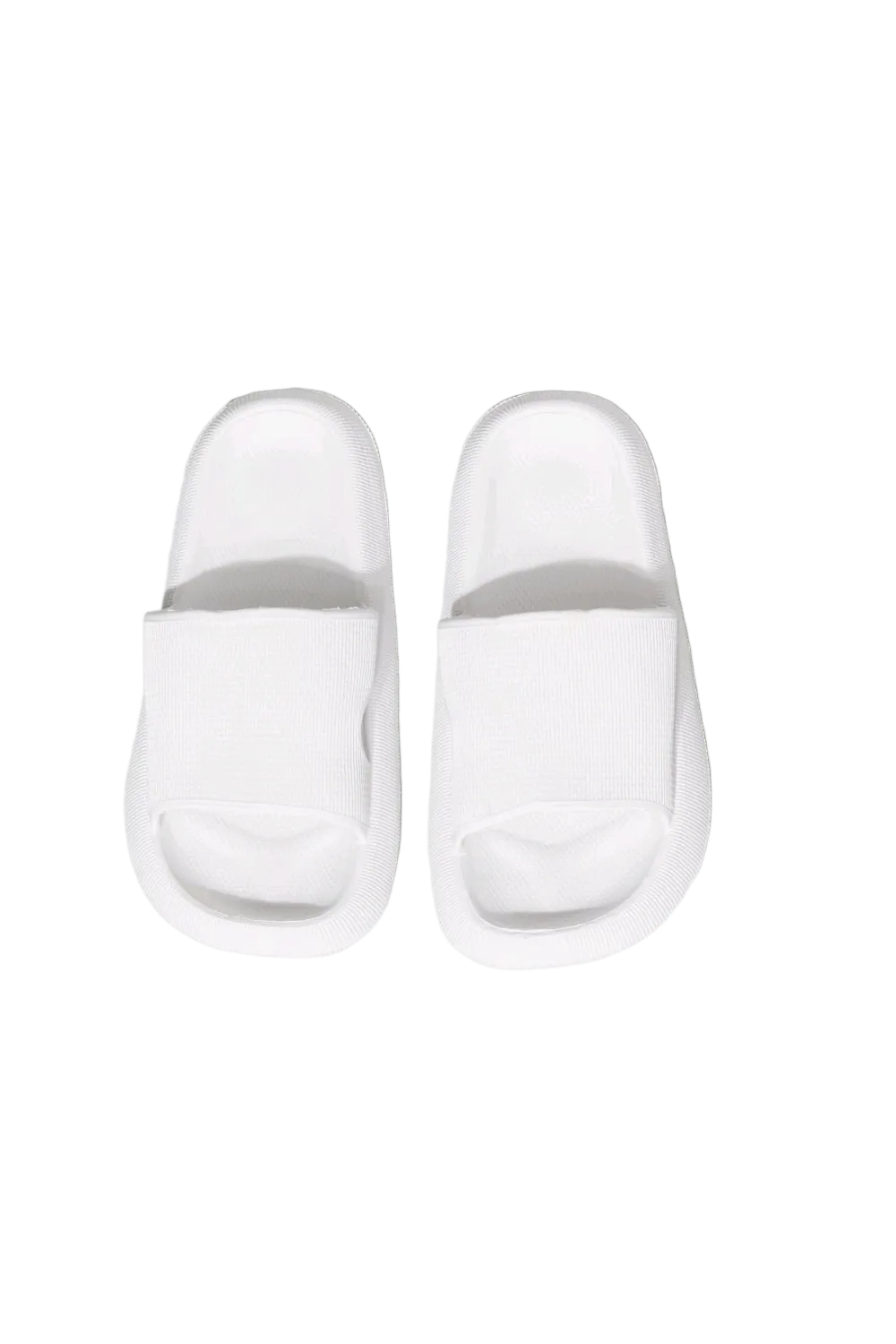 MMShoes Arms Around Me Open Toe Slide in White