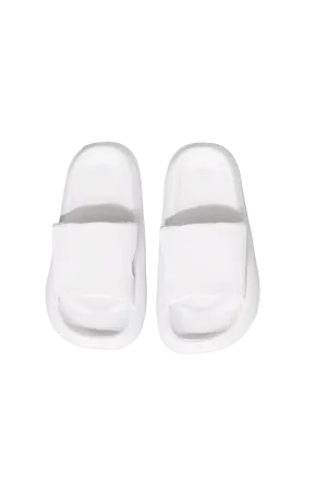 MMShoes Arms Around Me Open Toe Slide in White