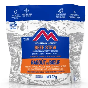 Mountain House Beef Stew Pouch (Gluten Free) - One Serving