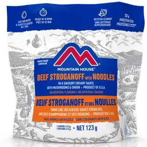 Mountain House Beef Stroganoff with Noodles Pouch - One Serving