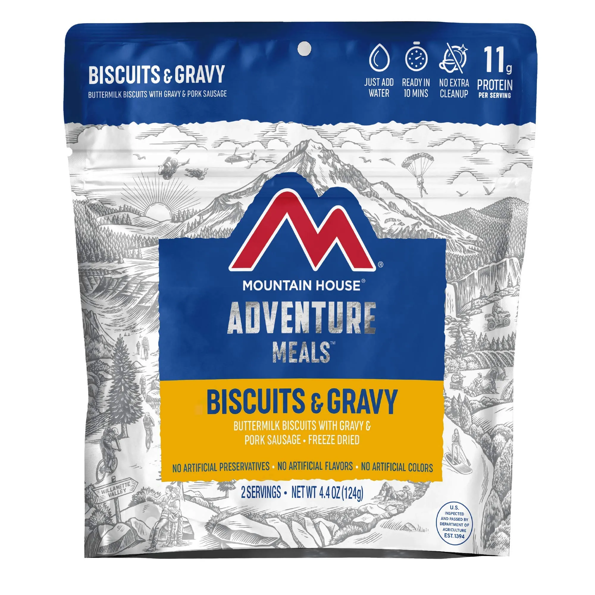 Mountain House - Biscuits and Gravy Pouch - 6 Pack