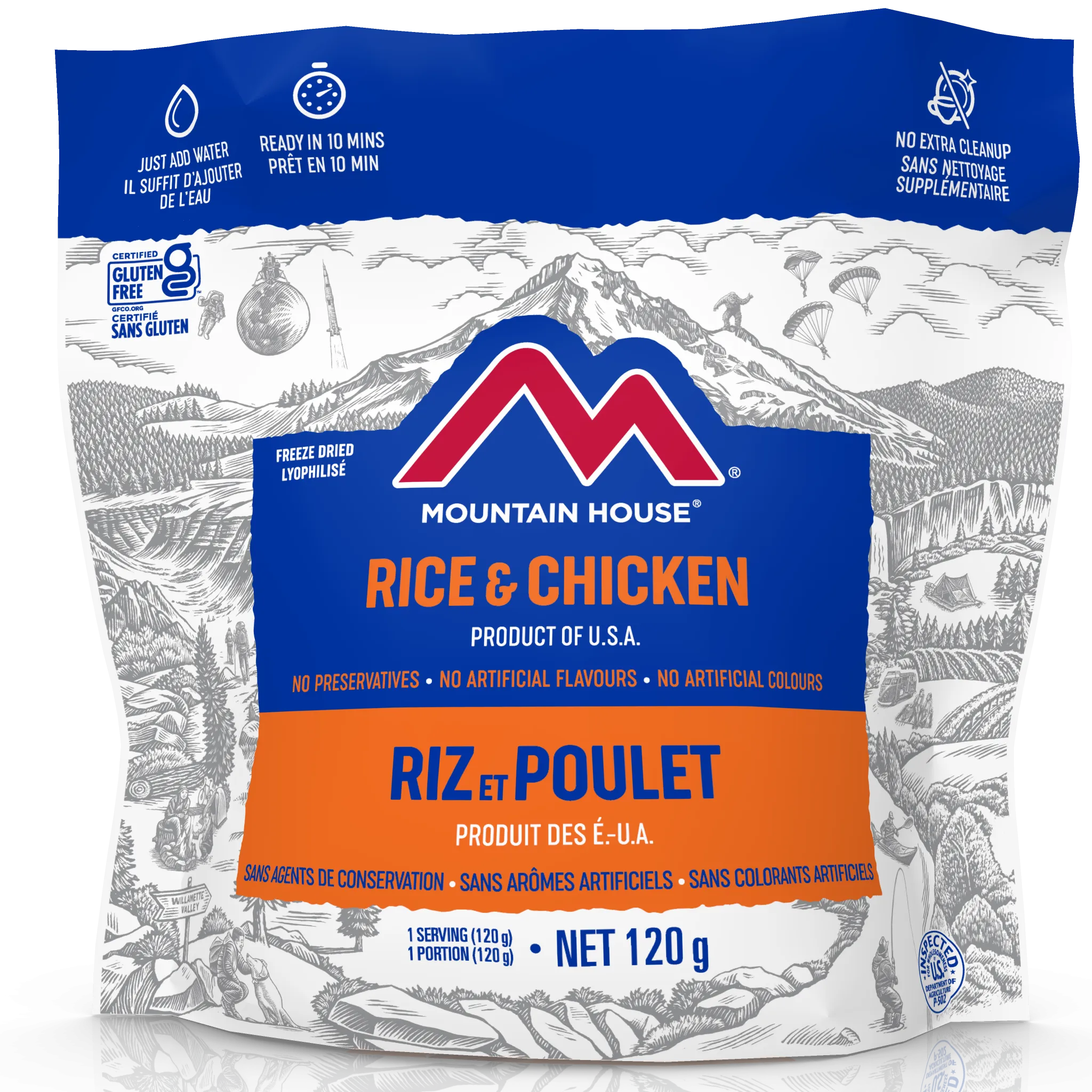 Mountain House Rice and Chicken Pouch - One Serving