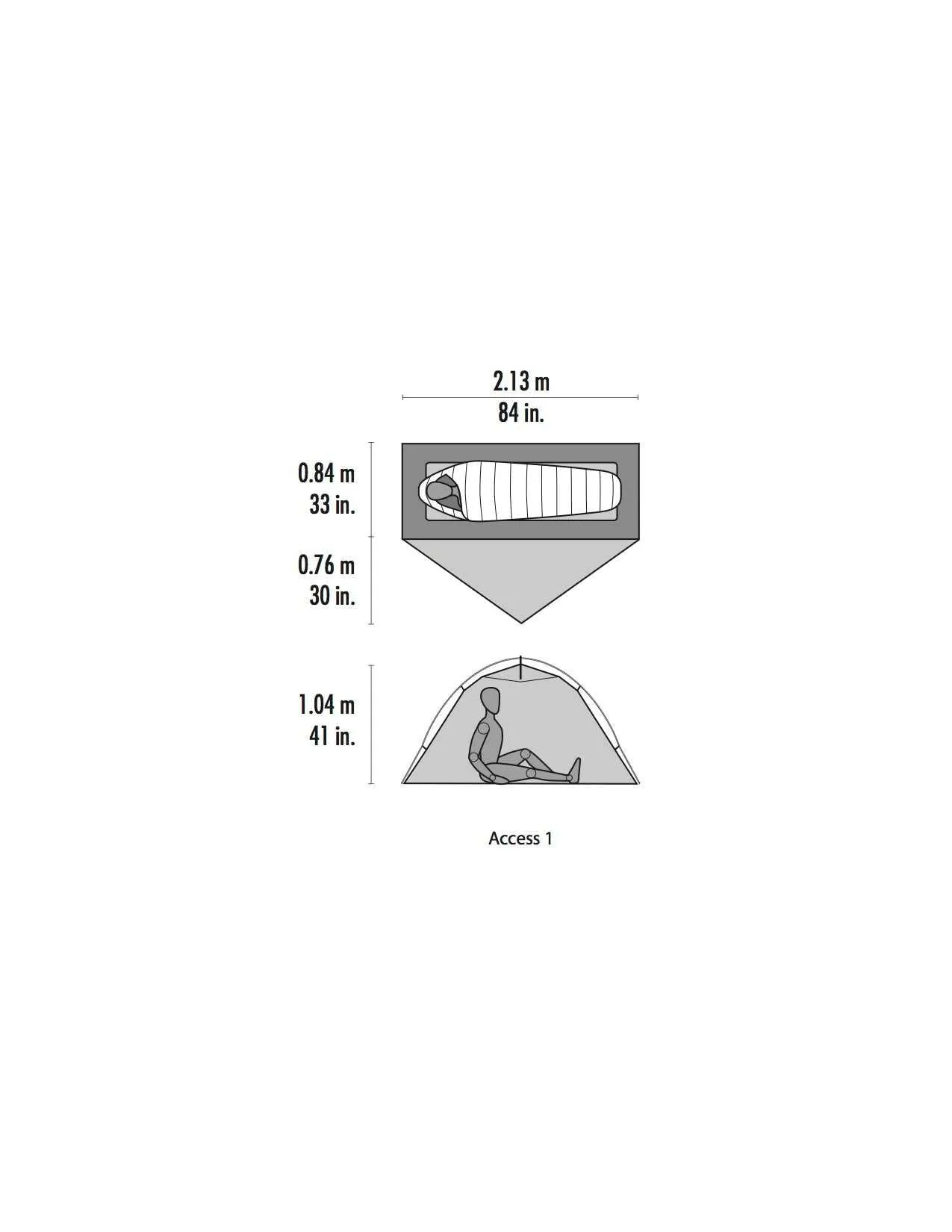 MSR Access 1 Ultralight 4 Season Tent