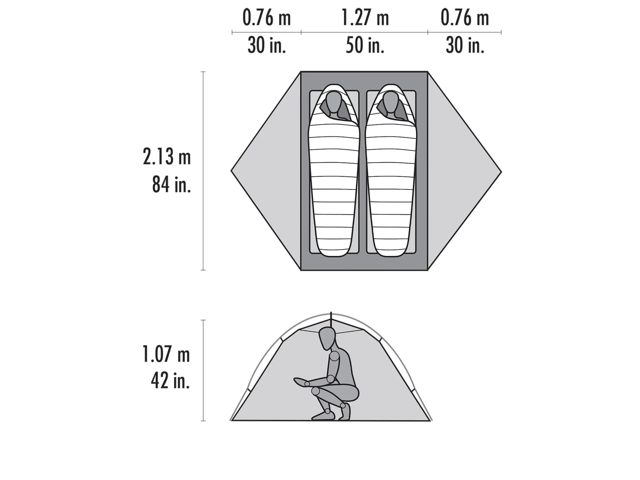 MSR Access 2 Backpacking 4 Season Tent