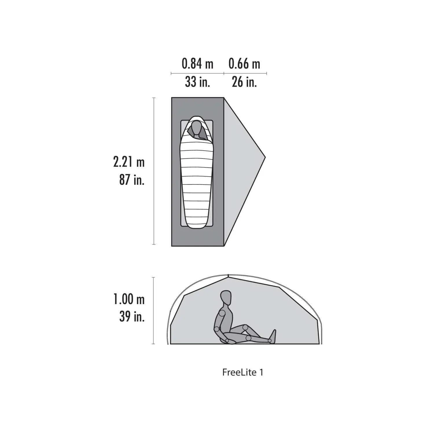 MSR Freelite 1 Person Ultralight Tent