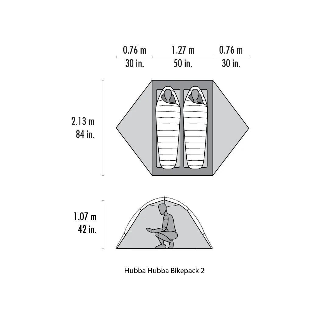 MSR Hubba Hubba Bikepack 2 Person Bikepacking Tent