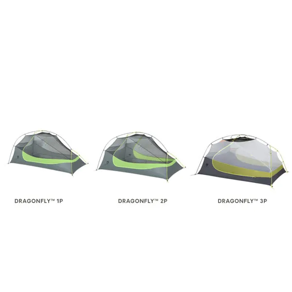 Nemo Dragonfly 3P: 3 Person Ultralight Backpacking / Hiking Tent