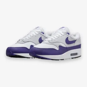 NIKE AIR MAX 1 SC WHITE/FIELD PURPLE-FOOTBALL GREY-BLACK DZ4549-101