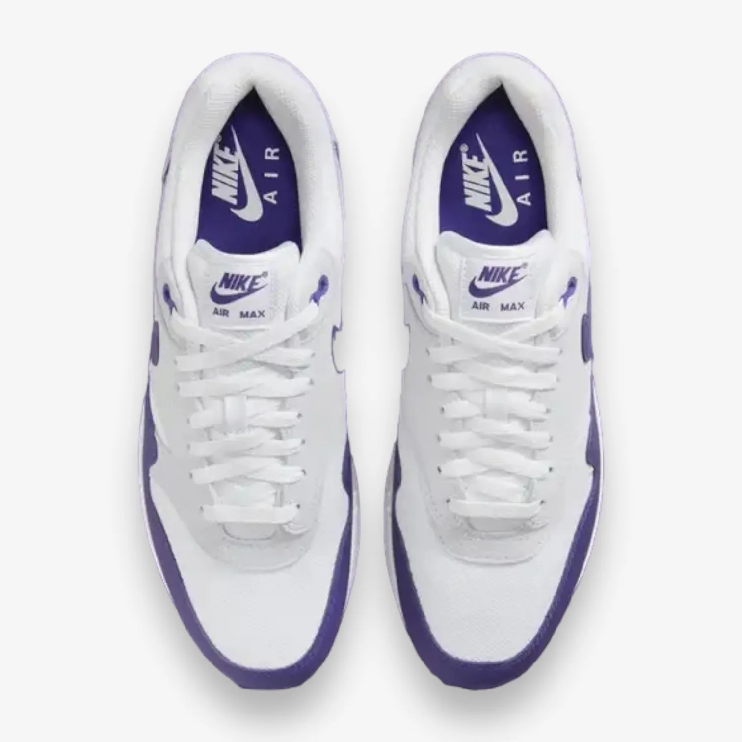 NIKE AIR MAX 1 SC WHITE/FIELD PURPLE-FOOTBALL GREY-BLACK DZ4549-101