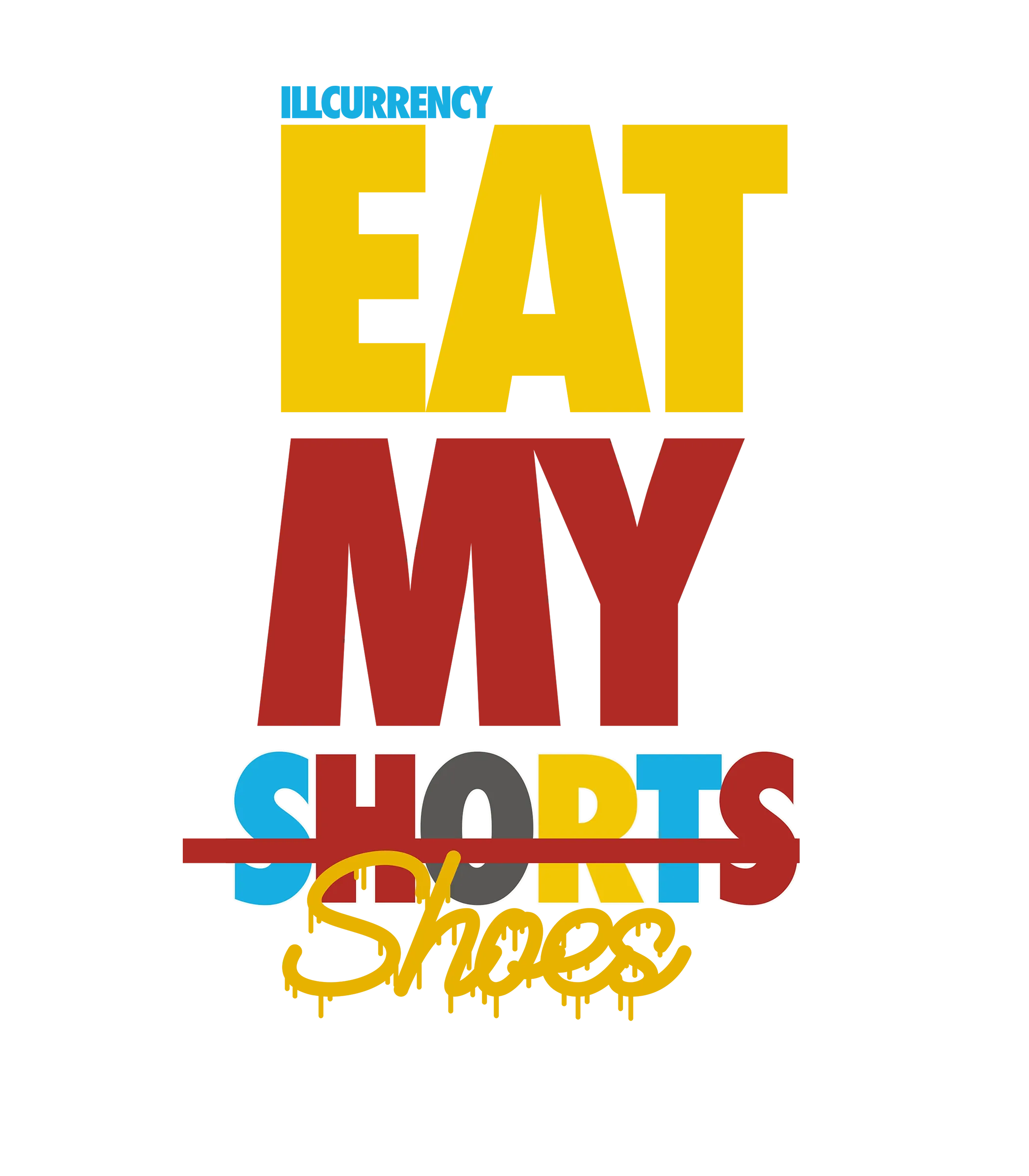 NIKE SB DUNK LOWS (Bart Simpson) | ILLCURRENCY Black T-Shirt (EAT MY SHORTS)