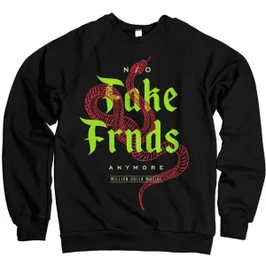 No Fake Friends - Black Crewneck Sweatshirt