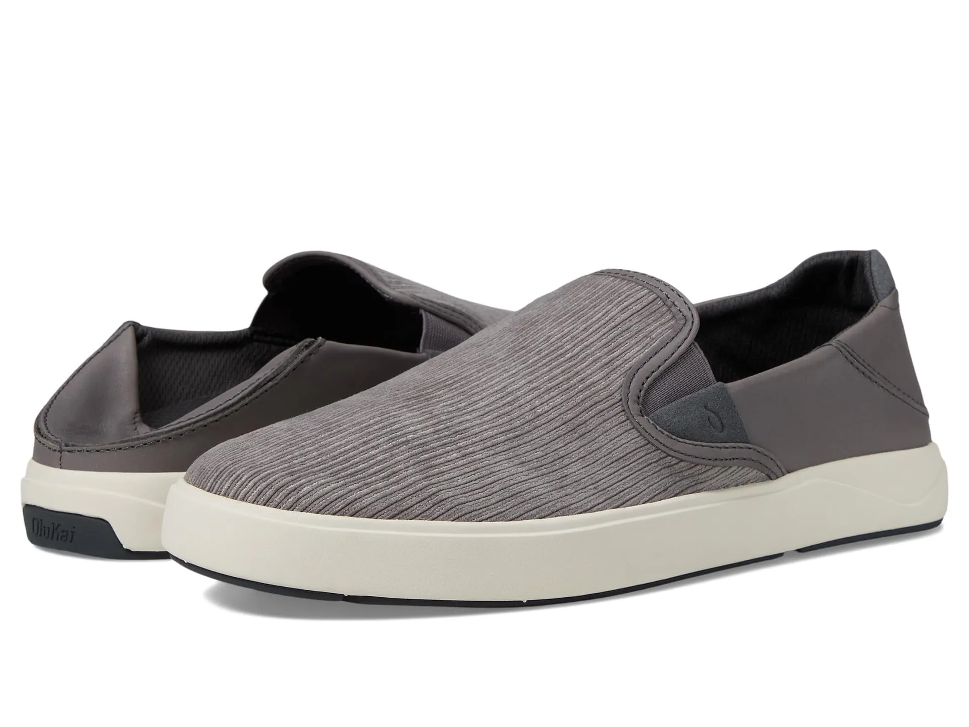 OLUKAI Lae'ahi Kapa Men's Slip On Sneakers Graphite / Dark Shadow