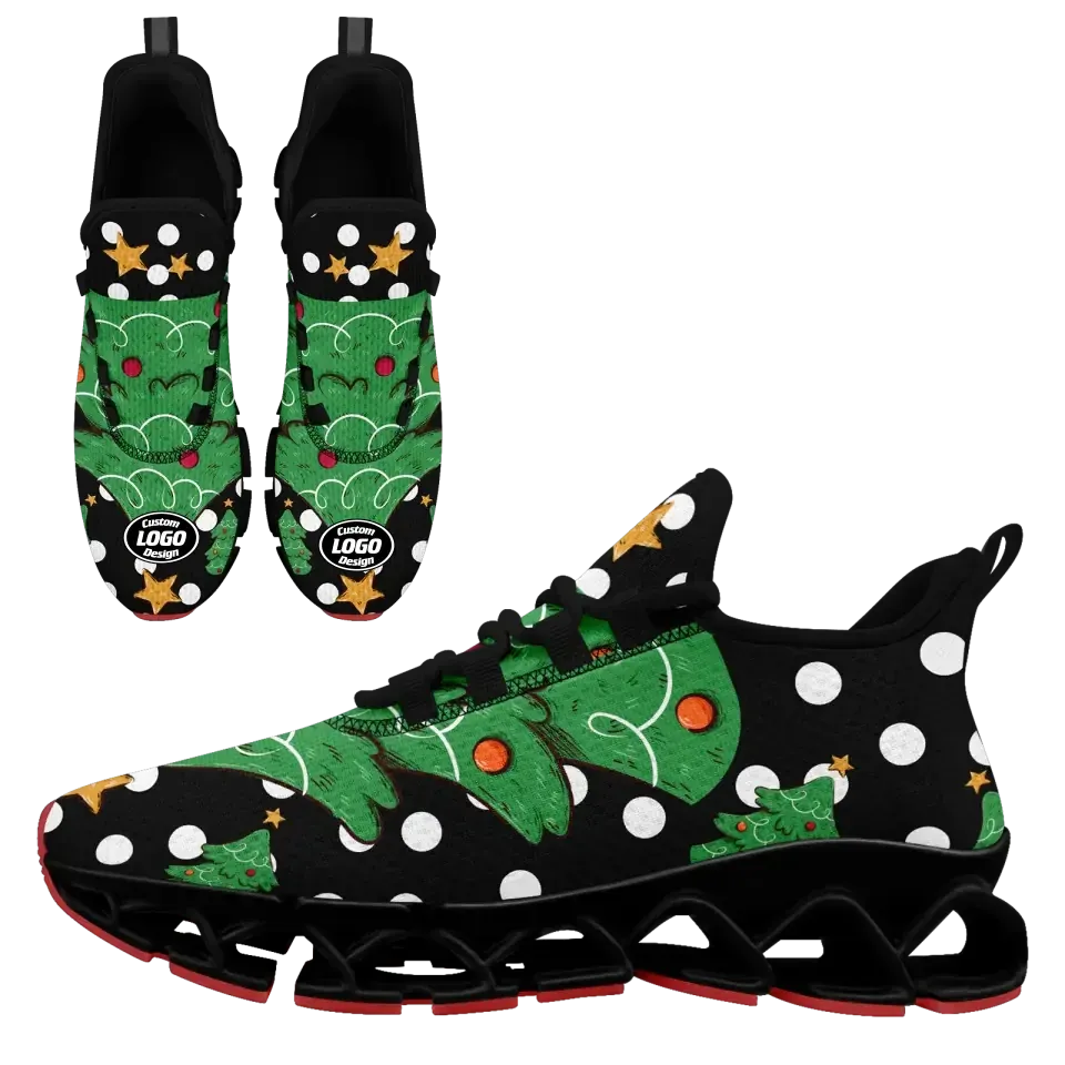 Personalized Christmas Design Sneakers, Custom Snowflake Wonderland Shoes,  Gift for the Season