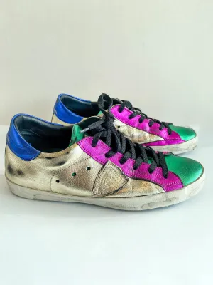 Philippe Model PRSX Rainbow Metallic Sneakers