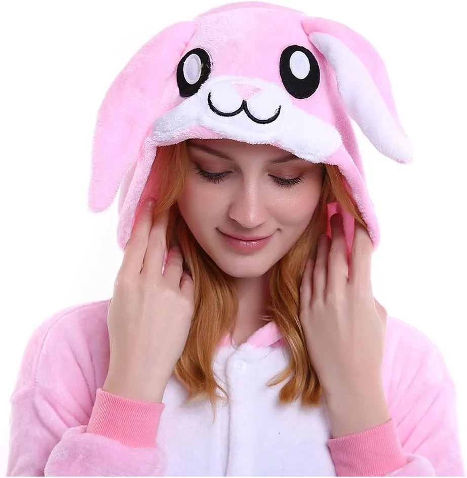 Pink Bunny Adult Onesie